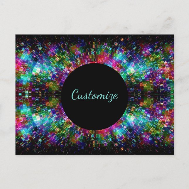 Postal Postcarta de espiral de vidrio destrozado (Anverso)