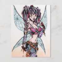 Postcarta de Faerie de tema caliente