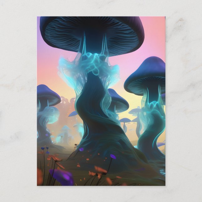 Postal Postcarta de Fantasy Mushroom (Anverso)