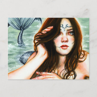 Postal Postcarta de filamento de la sirena