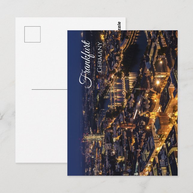 Postal Postcarta de Fráncfort del Meno Alemania (Anverso / Reverso)