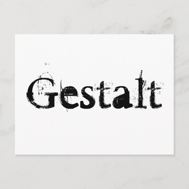 Postal Postcarta de Gestalt (Anverso)