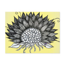 Postcarta de girasol