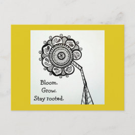 Postal Postcarta de girasol