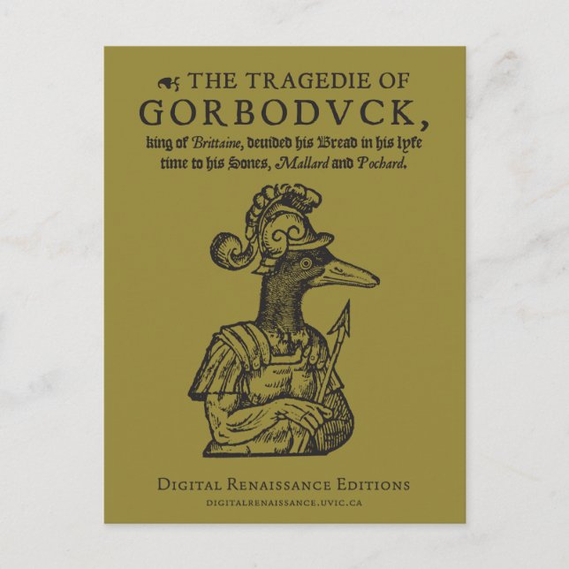 Postal Postcarta de Gorboduck (Anverso)