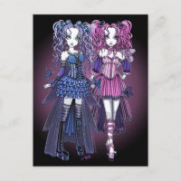 Postcarta de Haylee y Maegan Gothic Fairies