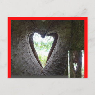 Postal Postcarta de Heart in Tree DIY