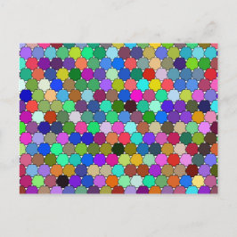 Postal Postcarta de Hexagons de desvío