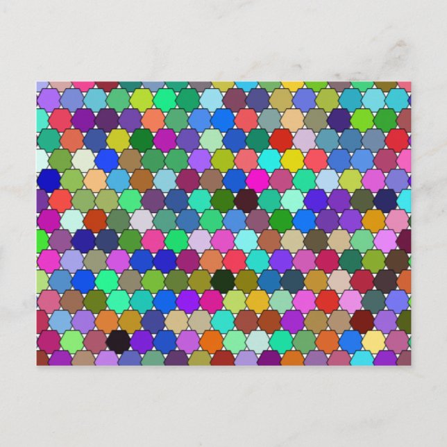 Postal Postcarta de Hexagons de desvío (Anverso)