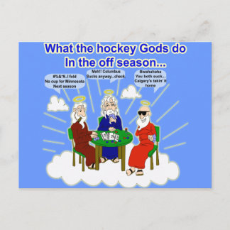Postal Postcarta de hockey sobre patines