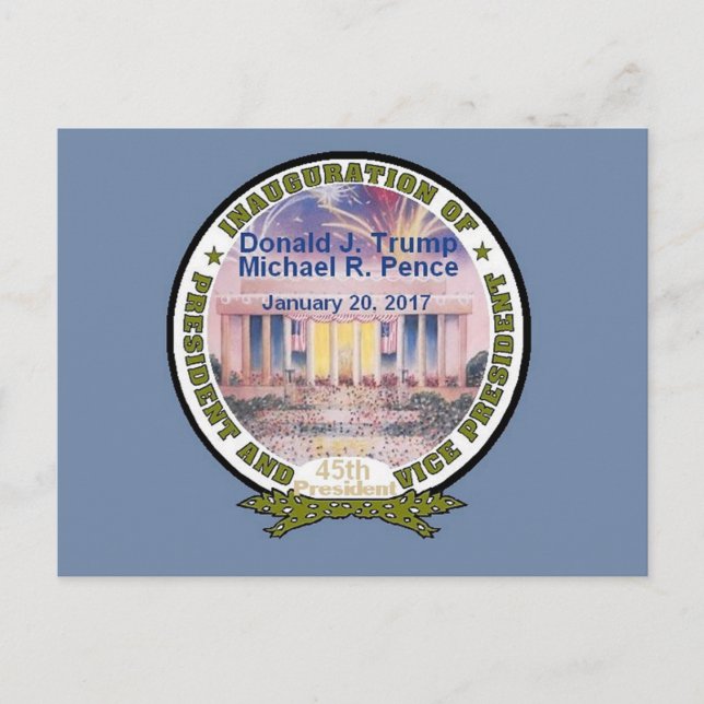 Postal Postcarta de inauguración de TRUMP (Anverso)