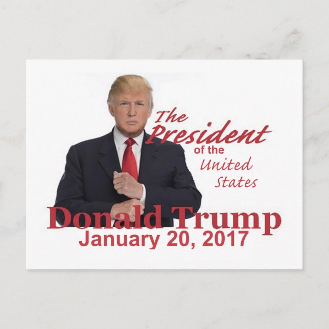 Postal Postcarta de inauguración de TRUMP (Anverso)