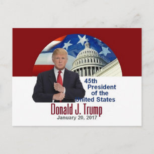 Postal Postcarta de inauguración de TRUMP