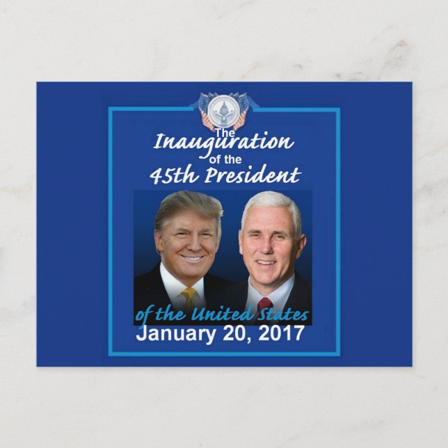 Postal Postcarta de inauguración de TRUMP (Anverso)