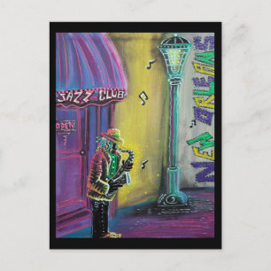 Postal Postcarta de jazz