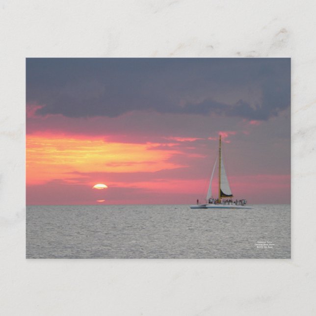 Postal Postcarta de Katamaran Sunset (Anverso)