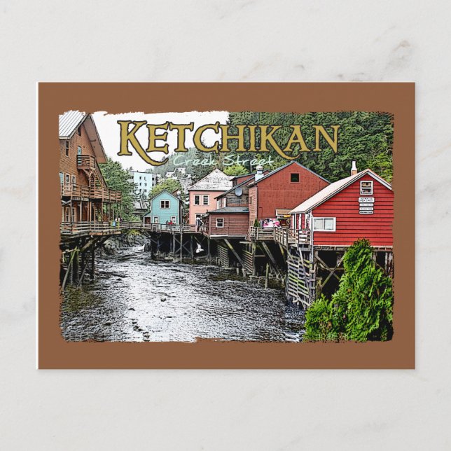 Postal Postcarta de Ketchikan (Anverso)