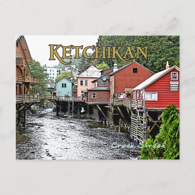 Postal Postcarta de Ketchikan 2 (Anverso)