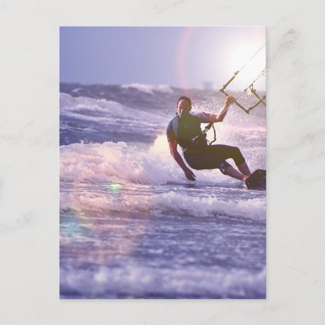 Postal Postcarta de Kitesurfer (Anverso)