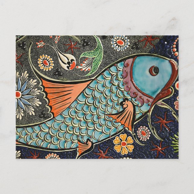 Postal Postcarta de Koi Mosaic (Anverso)