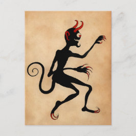Postal Postcarta de Krampus victoriano vintage