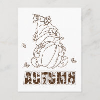 Postcarta de la actividad del color de la Gnome y 