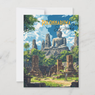 Postal Postcarta de la antigua ciudad de Polonnaruwa en S