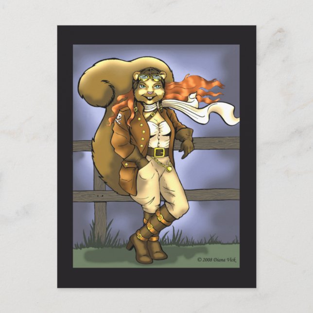 Postal Postcarta de la ardilla voladora (Anverso)