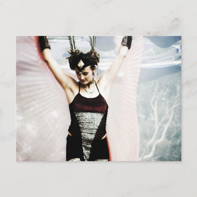 Postal Postcarta de la bailarina de viento Stiltwalker (Anverso)