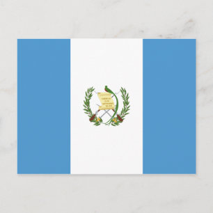 Postal Postcarta de la bandera de Guatemala (guatemalteca