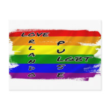 Postcarta de la bandera LGBT de pulso