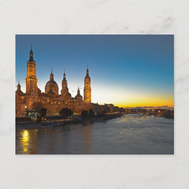Postal Postcarta de la Basílica de Zaragoza (Anverso)