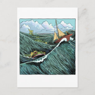 Postal Postcarta de la bestia marina