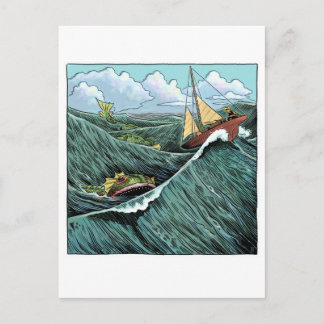 Postal Postcarta de la bestia marina