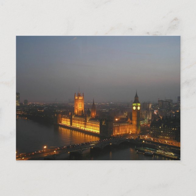 Postal Postcarta de la Cámara de Parlamento de Londres (Anverso)