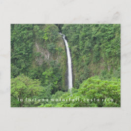 Postal Postcarta de la catarata de La Fortuna