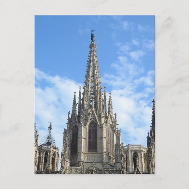 Postal Postcarta de la Catedral de Barcelona (Anverso)