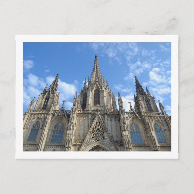 Postal Postcarta de la Catedral de Barcelona (Anverso)