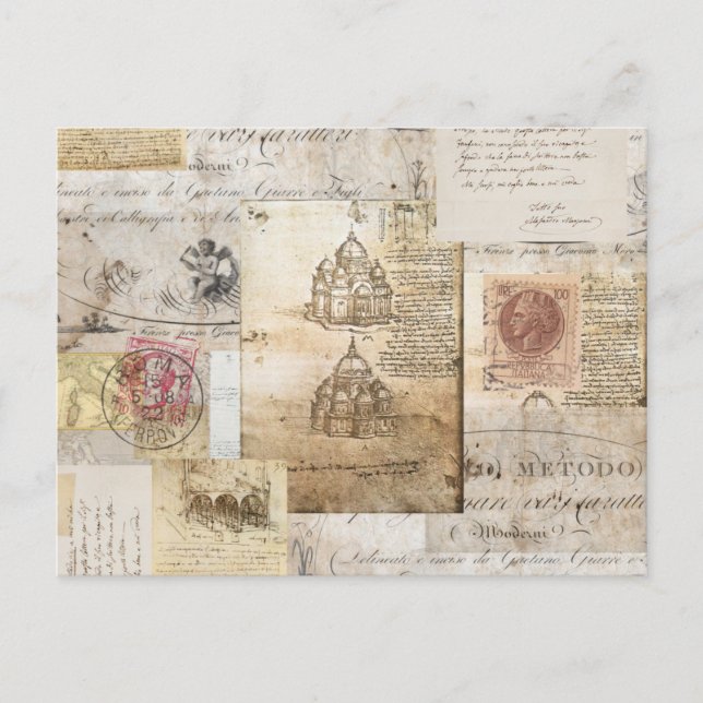 Postal Postcarta de la Catedral Italiana de Roma (Anverso)