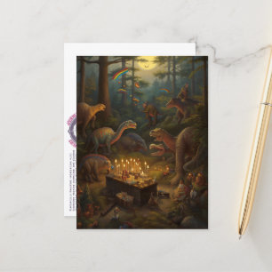 Postal Postcarta de la celebración de los dinosaurios