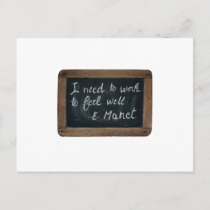 Postal Postcarta de la cita de Ardoise 07 Manet