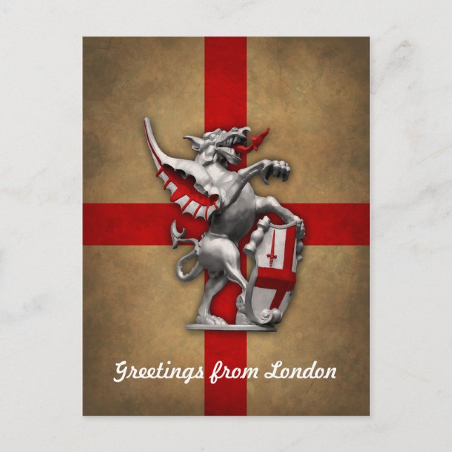 Postal Postcarta de la City of London Dragon (Anverso)