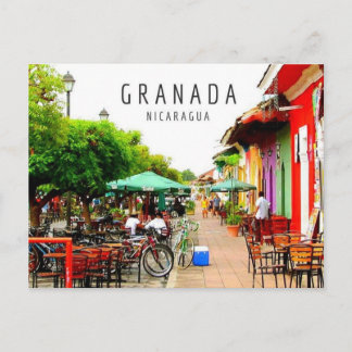 Postal Postcarta de la ciudad colonial de Granada Nicarag