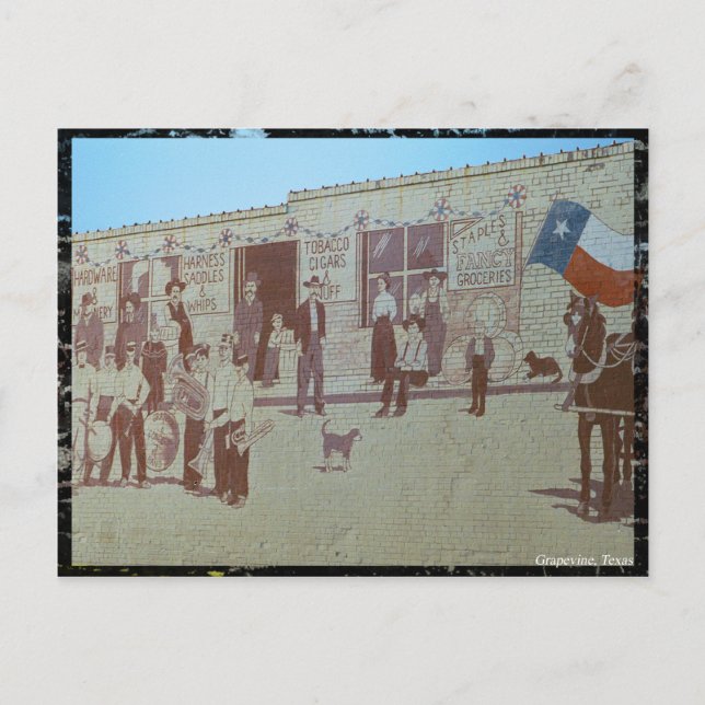 Postal Postcarta de la ciudad de Grapevine (Anverso)