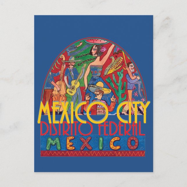 Postal Postcarta de la ciudad de México (Anverso)