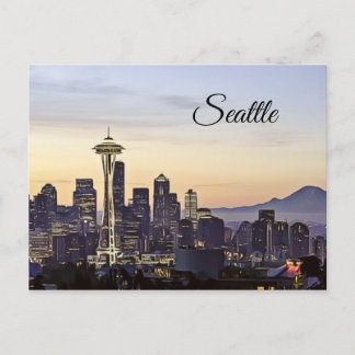 Postal Postcarta de la ciudad de Seattle