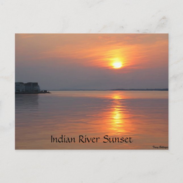Postal Postcarta de la ciudad del Océano Índico Sunset (Anverso)