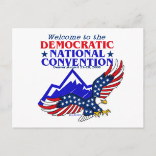 Postal Postcarta de la Convención DNC Obama
