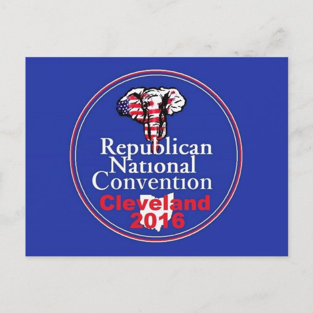 Postal Postcarta de la Convención Republicana 2016 (Anverso)