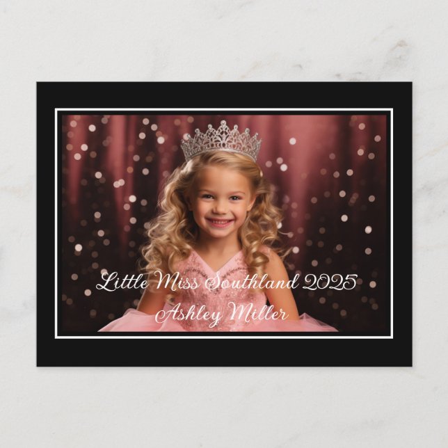 Postal Postcarta de la corona del concurso personalizado (Anverso)